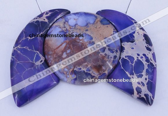 NGP95 Dyed imperial jasper gemstone pendants set jewelry wholesale