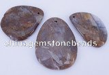 NGP952 5PCS 30-50mm*50-65mm freeform jasper gemstone pendants