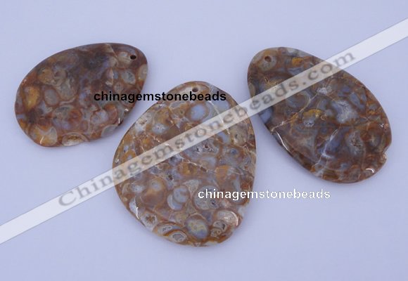 NGP955 5PCS 35-55mm*50-65mm freeform jasper gemstone pendants