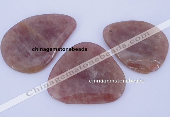 NGP956 5PCS 35-50mm*50-60mm freeform quartz gemstone pendants