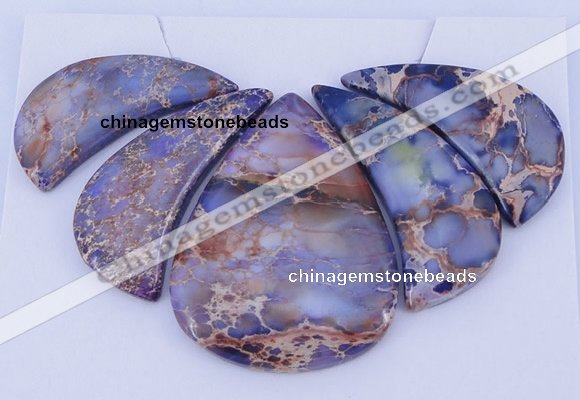 NGP96 Dyed imperial jasper gemstone pendants set jewelry wholesale