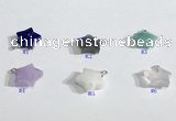 NGP9701 12mm faceted star  mixed gemstone pendants wholesale