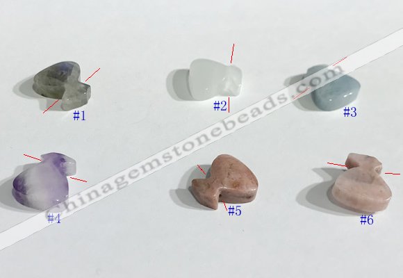 NGP9736 11*11mm  mixed gemstone pendants wholesale