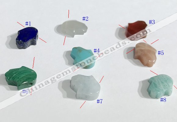 NGP9739 11*13mm  mixed gemstone pendants wholesale