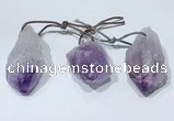 NGP9752 20*30mm-25*55mm freeform amethyst pendants wholesale