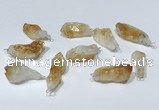 NGP9755 10*16mm-18*25mm freeform citrine pendants wholesale