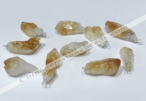 NGP9755 10*16mm-18*25mm freeform citrine pendants wholesale