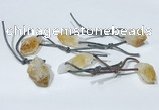 NGP9756 10*16mm-18*25mm freeform citrine pendants wholesale