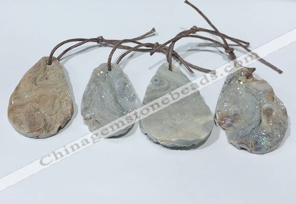 NGP9760 30*40mm-40*55mm freeform agate pendants