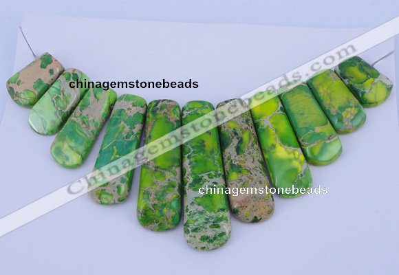 NGP98 Dyed imperial jasper gemstone pendants set jewelry wholesale