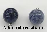 NGP9846 20mm round sodalite gemstone pendants