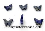 NGP9859 12*18mm butterfly natural lapis lazuli pendant