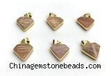 NGP9883 14*16mm faceted sunstone pendant