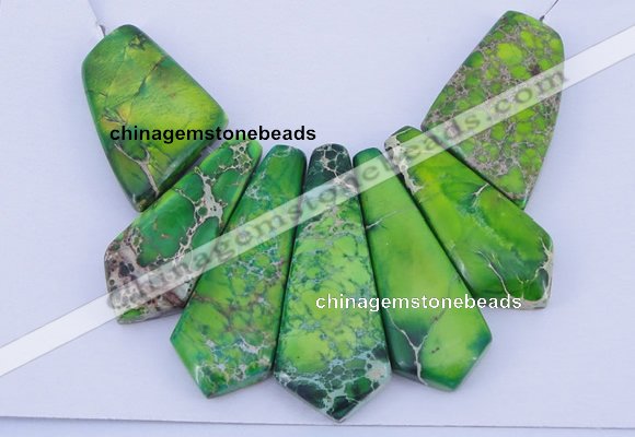 NGP99 Dyed imperial jasper gemstone pendants set jewelry wholesale