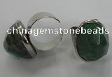 NGR02 18*25mm - 22*28mm faceted nuggets agate gemstone rings
