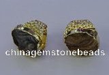 NGR1020 20*25mm - 25*35mm freeform druzy agate gemstone rings