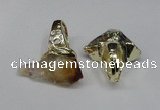 NGR110 18*35mm - 22*40mm faceted nuggets citrine gemstone rings