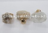 NGR141 25*30mm - 30*40mm freeform druzy agate rings wholesale