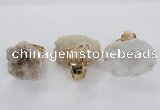 NGR141 25*30mm - 30*40mm freeform druzy agate rings wholesale