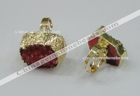 NGR161 22*30mm - 25*30mm freeform druzy agate rings wholesale