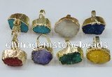 NGR164 22*30mm - 25*30mm freeform druzy agate rings wholesale