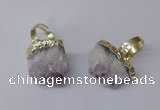 NGR166 18*25mm - 20*25mm freeform druzy amethyst rings wholesale