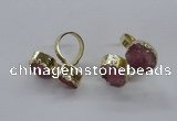 NGR196 10*14mm - 15*20mm oval druzy agate gemstone rings