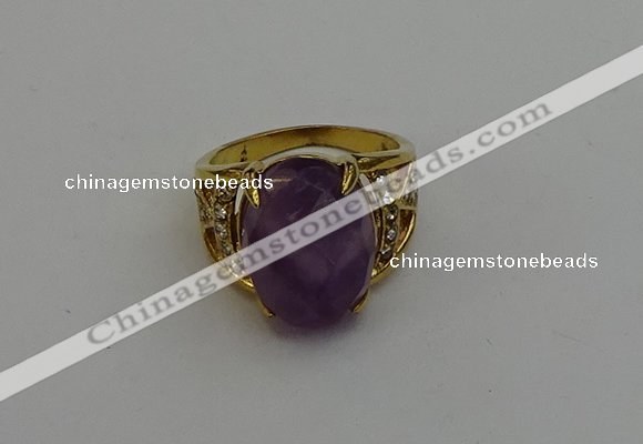 NGR2042 10*15mm faceted oval amethyst gemstone rings wholesale