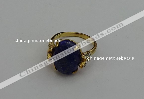 NGR2072 10*15mm faceted oval lapis lazuli gemstone rings