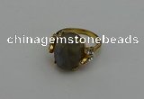 NGR2075 10*15mm faceted oval labradorite gemstone rings