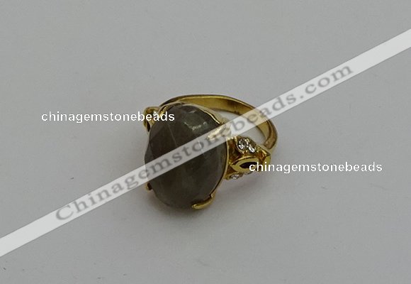 NGR2095 10*15mm faceted oval labradorite gemstone rings