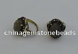 NGR2115 10*15mm faceted oval labradorite gemstone rings wholesale