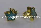 NGR284 25*25mm - 30*30mm star druzy agate gemstone rings