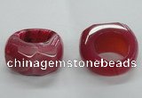 NGR30 16*30*32mm faceted freeform agate gemstone rings