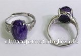 NGR3027 925 sterling silver with 10*14mm oval charoite rings