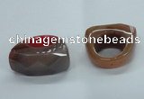 NGR32 16*35*40mm faceted freeform agate gemstone rings