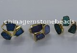 NGR349 10*14mm - 12*16mm freeform druzy agate gemstone rings