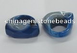 NGR35 16*35*40mm faceted freeform agate gemstone rings