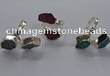 NGR355 13*18mm - 15*20mm freeform druzy agate rings wholesale