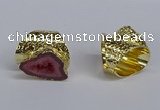 NGR375 15*20mm - 20*25mm freeform druzy agate rings wholesale