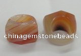 NGR38 20*30*35mm faceted freeform agate gemstone rings