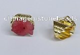 NGR386 18*25mm - 22*28mm freeform druzy agate gemstone rings