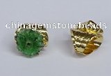 NGR388 18*25mm - 22*28mm freeform druzy agate gemstone rings