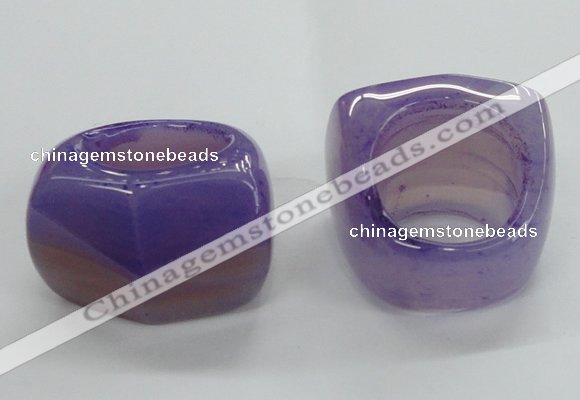 NGR41 20*30*35mm faceted freeform agate gemstone rings