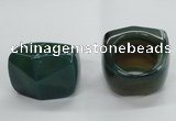 NGR44 20*30*35mm faceted freeform agate gemstone rings