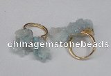 NGR97 15*20mm - 20*25mm nuggets plated druzy quartz rings