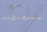 SSC02 5pcs 16mm donut 925 sterling silver toggle clasps