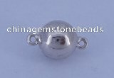 SSC107 5pcs 8mm round 925 sterling silver magnetic clasps