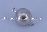 SSC108 5pcs 10mm round 925 sterling silver magnetic clasps