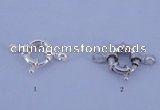 SSC201 5pcs 10mm 925 sterling silver spring rings clasps